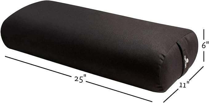Hugger Mugger Standard Yoga Bolster - Firm, Supportive, Handmade, Durable