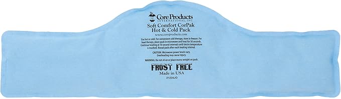 Core Products Soft Comfort CorPak – Reusable Hot & Cold Therapy Pack, Ice Pack for Injuries, No-Frost Compress for Muscle, Back & Joint Pain Relief – 6" x 20", Made in USA