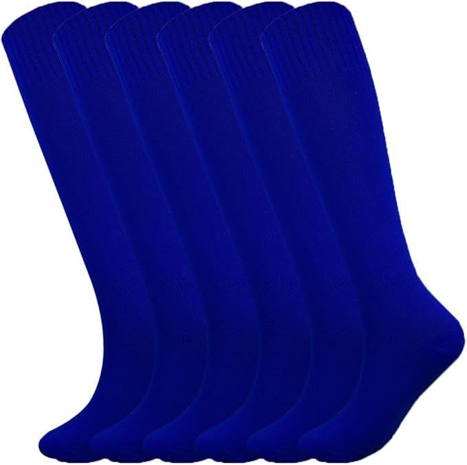 Fitliva Knee High Long Sports Socks Unisex Multicolor 3/6/12 Pairs