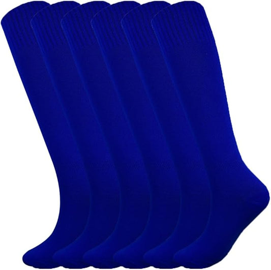 Fitliva Knee High Long Sports Socks Unisex Multicolor 3/6/12 Pairs