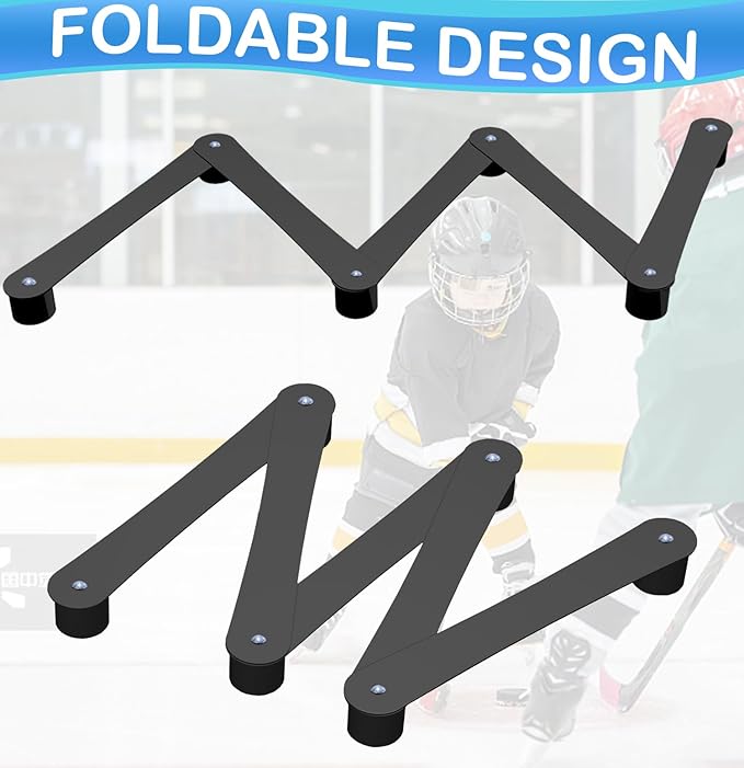 WIPHANY Hockey Stick Handling Training Aid Adjustable Hockey Stickhandling Trainer Suitable for On or Off Ice Lightweight Portable Hockey Training Aid for Improving Puck Control Dangler