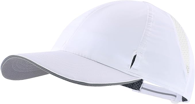 Connectyle Mens Womens Quick Dry Performance Running Cap Lightweight Reflective Sports Hat UPF 50+ Outdoor Athletic Sun Cap