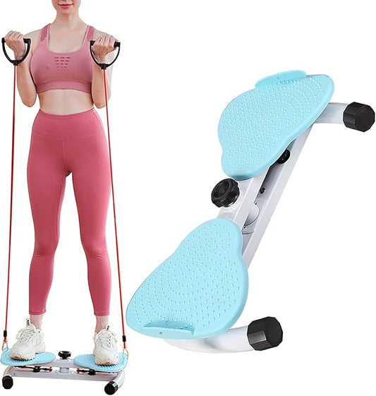 Waist Twist Workout Machine, Ab Machine Weight for Slim Waist and Core Ab Exercise Foot Massage and Weight Loss, Noiseless Home Gym Exercise Equipment for Women Men