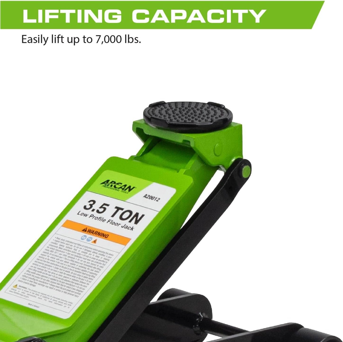 ARCAN Tools 3.5-Ton Low Profile Steel Floor Jack (A20012)