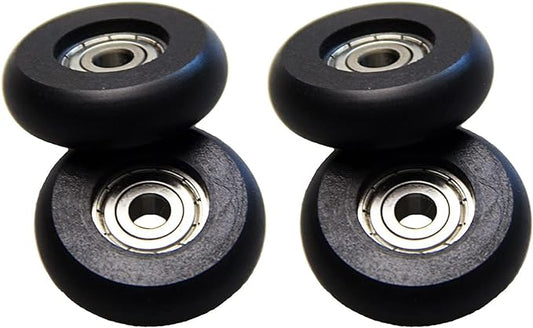 Total Gym Replacement Set Wheels/Rollers for Models 2000, 3000, and More -Black (4 Pack)