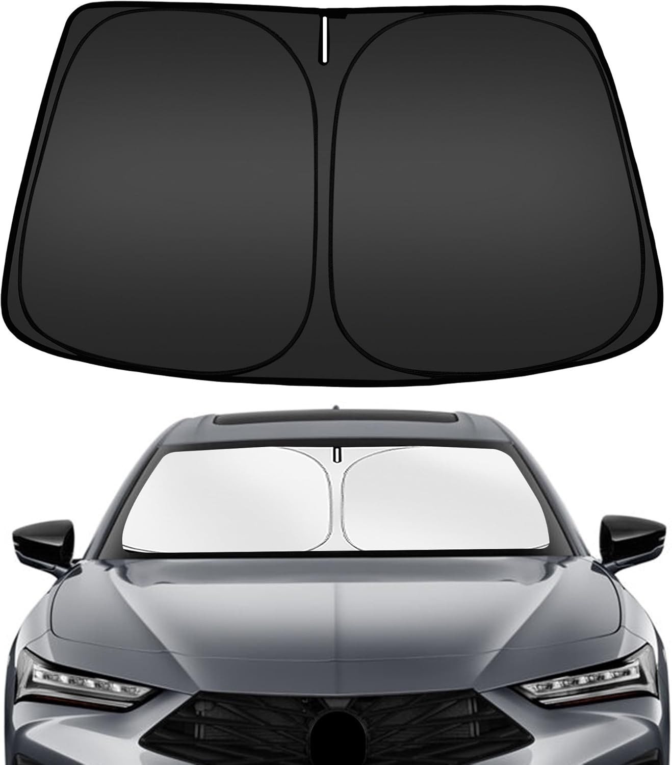 ARISMOTOR Windshield Sun Shade for Acura TLX 2021-2025 2026, Custom Fit Foldable Front Window Sunshade Sun Visor Protector, Block UV Rays Keep Your Car Cooler