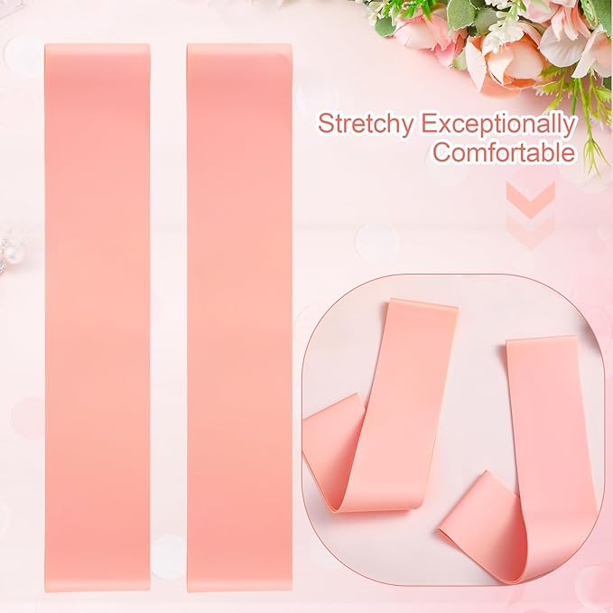 2 Pcs Toe and Foot Stretcher for Ballet, Feet Arch Stretching Band Pink Foot Resistance Band for Gymnastics, Ballet, Dancers, Artistic Swimmers, Improved Flexibility and Technique