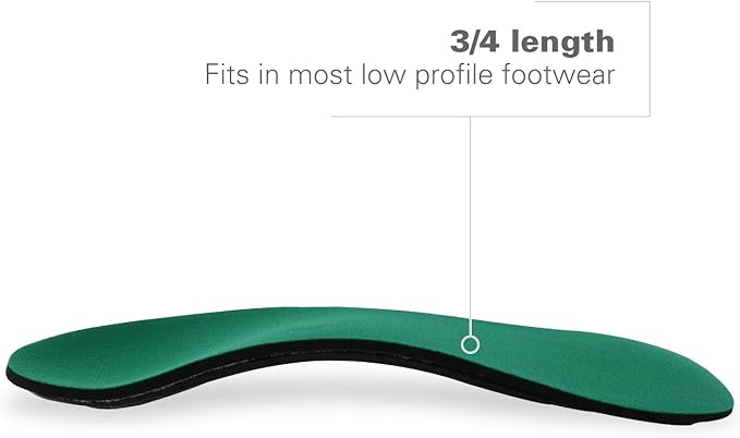 Spenco Rx Orthotic Arch Support 3/4 Length Shoe Insoles Women's 11-12.5/Men's 10-11.5