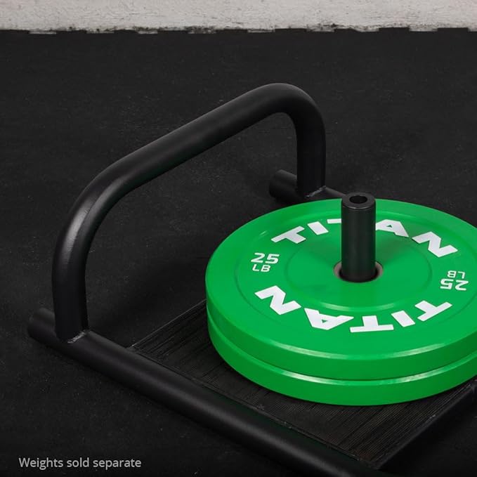 Titan Fitness Low Bar Push Pull Drag Sled with Harness, Rated 500 LB, Push, Pull, or Drag Sled for Speed Training and Agility
