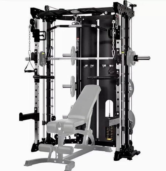 Smith Machine, Cables with Built in 160 kg Weights