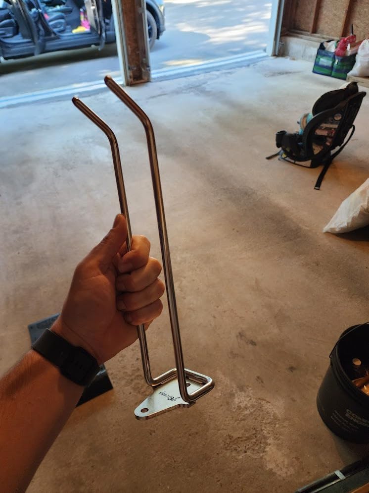 JBscoop 4 Stainless Steel 304 Garage Hooks, Heavy Duty Organizer & Wall Mount Hanger Rack for Tools, Equipment, and More, Rust-Resistant & Durable