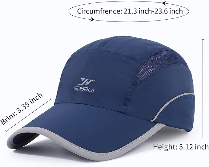 Running Hat Mesh Sports Cap Lightweight Quick Drying Runner Cap for Men Women