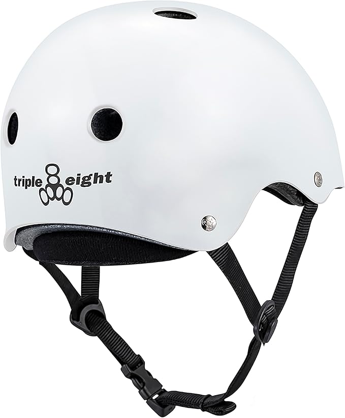 Triple Eight Deep Cover Helmet - Ideal for Skateboarding, Bicycling, BMX, and Roller Skating