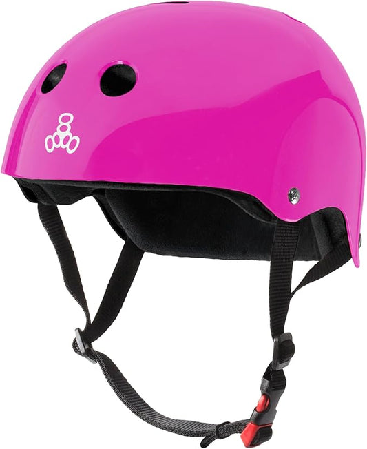 Triple Eight Certified Sweatsaver Helmet for Skateboarding, BMX, Roller Derby, Roller Skating, Inline Skating, Scooter and Bike