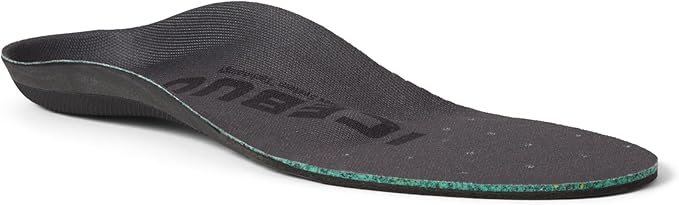 Icebug Comfort Insoles with Dynamic Arch Support, Charcoal High Arch, M 13