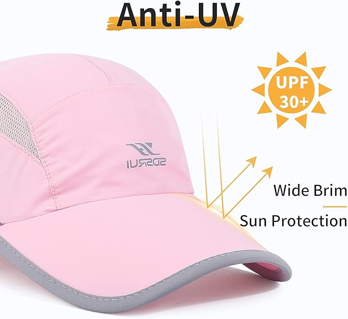 Running Hat Mesh Sports Cap Lightweight Quick Drying Runner Cap for Men Women