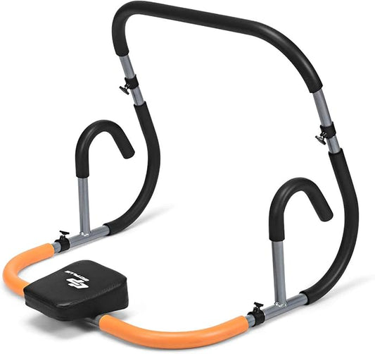 Goplus Ab Fitness Crunch, Portable Ab Roller for Core Strength, Sit Up, Abdominal Machine, Exercise Crunch Trainer Workout Exerciser for Home, Office, Gym