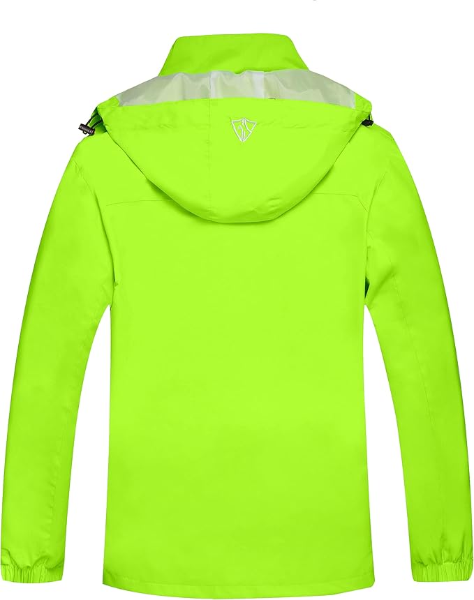 GIISAM Mens Windproof Jacket Waterproof Lightweight Mountain Sport Jacket for Men Hooded Windbreaker Raincoat