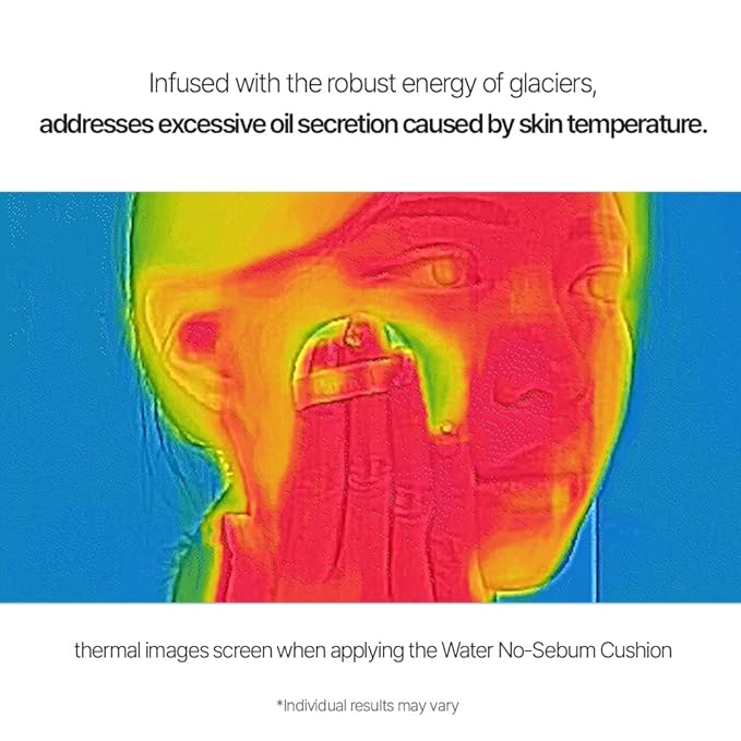 Parnell Glacial Biome Water No-Sebum Cushion 0.35 Fl Oz / 10g | Hydrating & Oil-Control Cushion with Hyaluronic Acid, Mineral Water, and Collagen | Cooling Powder Formula | K-beauty