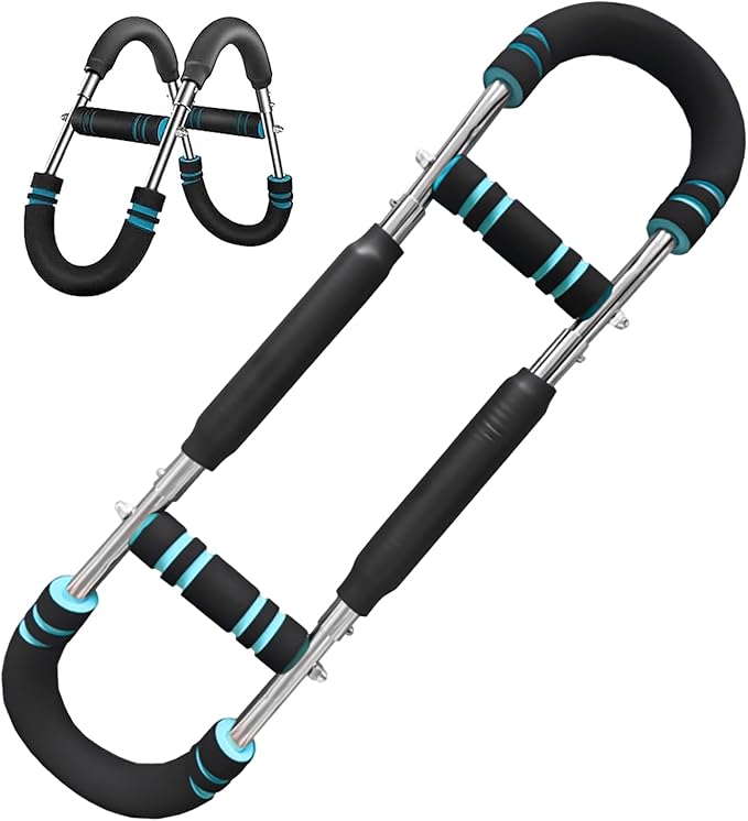 Twister Arm Trainer, 40-100lb Adjustable Chest Workout Equipment, Portable Power Twister Bar, 2025 New Adjustable Twister Arm Chest Exerciser，Detachable Design Fitness Anywhere