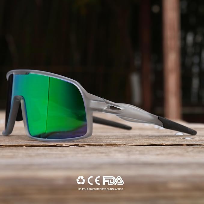 Polarized Sports Sunglasses for Men and Women Cycling Glasses UV Protection Goggles for Mountain Bike Running Fishing