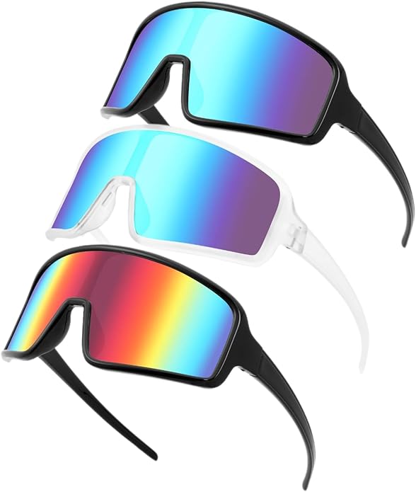 Karsaer Vision Sports Sunglasses Cycling Glasses Baseball Softball Sunglasses Unisex for Adult Youth Kids Boys Girls 8-16