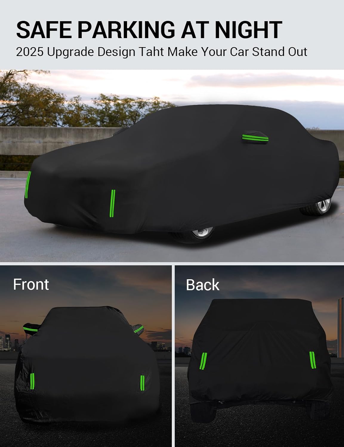 Proadsy 2025 Upgrade Car Cover for Hyundai Tucson 2020-2024 2025, Waterproof All Weather, Windproof Snowproof Rain Hail Sun UV Dust Snow Protection Full Outdoor Indoor Exterior Car Covers