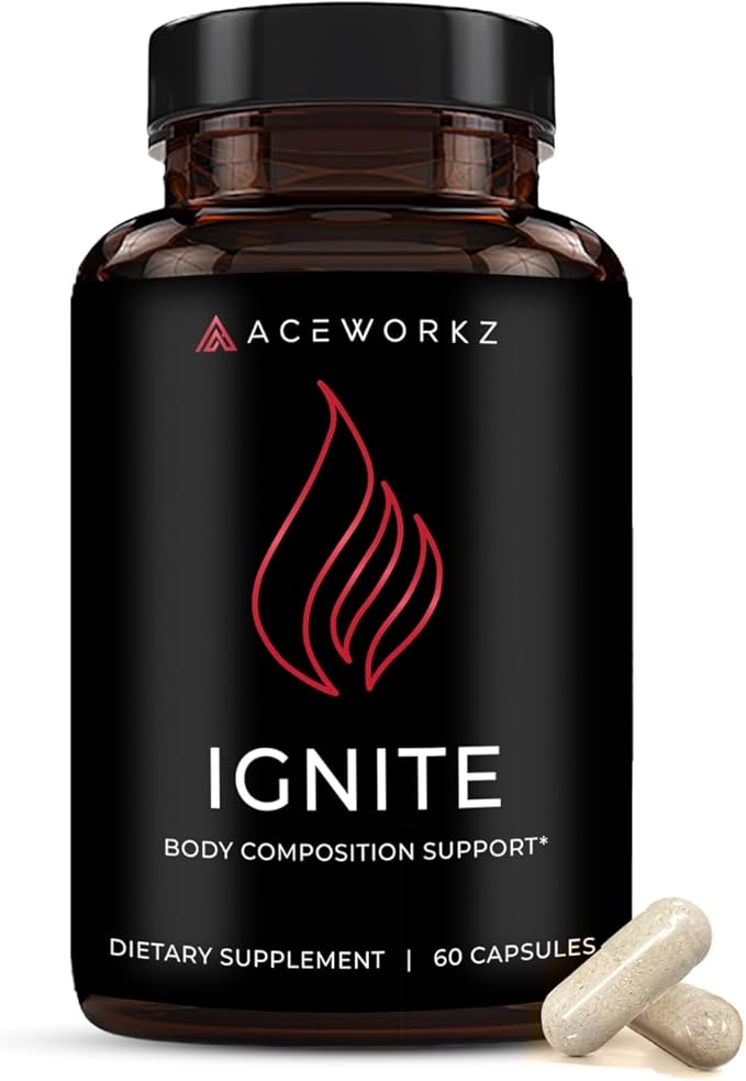 Ignite - Thermogenic Fat Burner & Nootropic - Weight Management, Craving Control, Metabolism, Focus & Energy Support with ACV, Green Tea Extract & More - High Absorption with BioPerine® (60 Capsules)