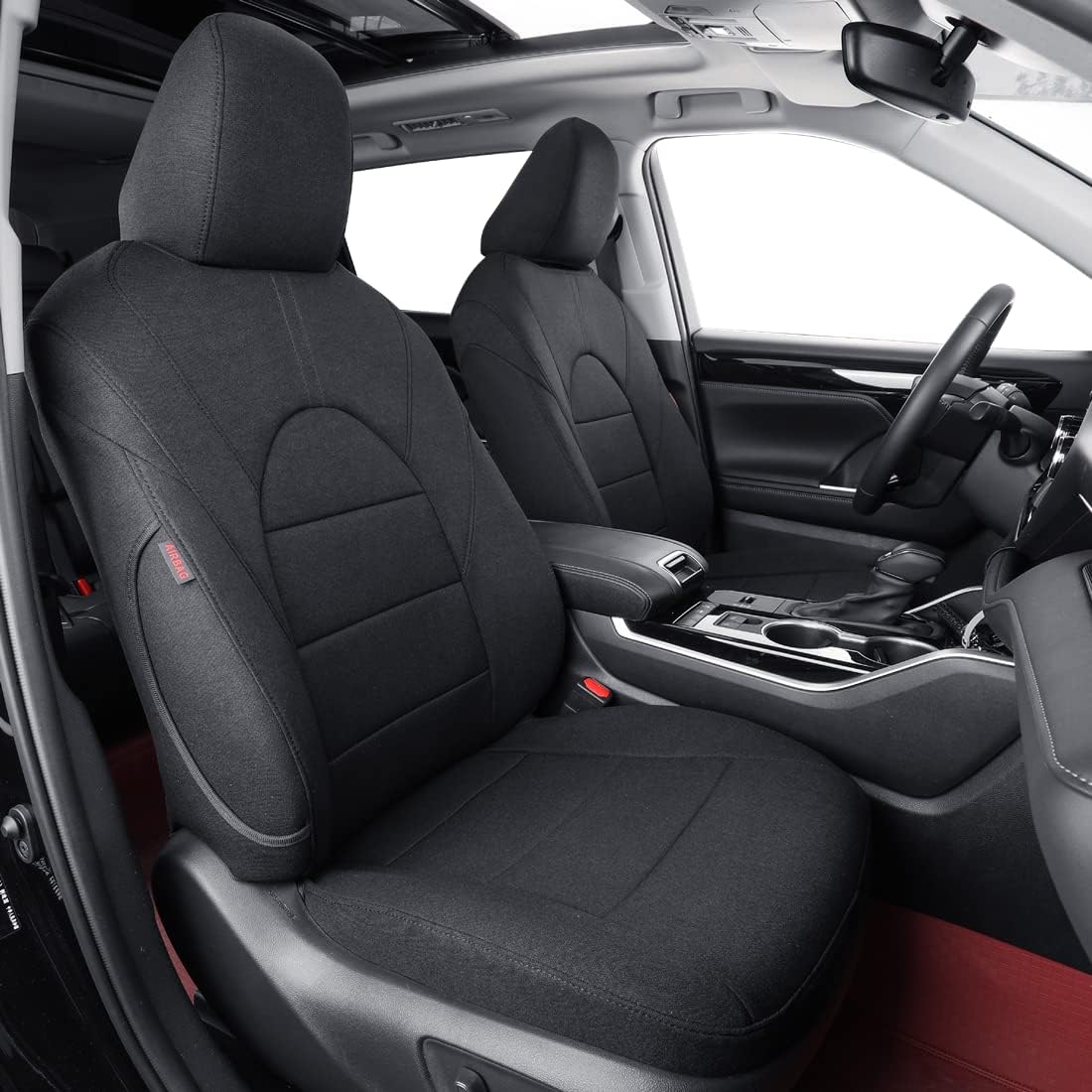 coverdream Custom Seat Covers Compatible with Select Toyota Camry Hybrid LE,Hybrid SE 2018 2019 2020 2021 2022 2023 Models (Black,Full Set)