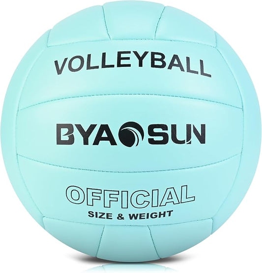 Soft Official Volleyball for Indoor Outdoor Beach, Size 5 Training Volleyball for Beginner Teenager Adult…