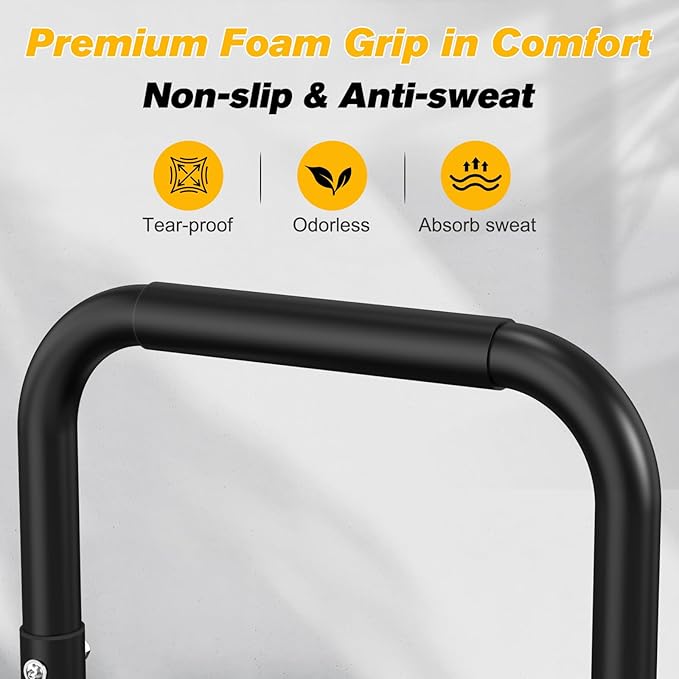 RELIFE REBUILD YOUR LIFE Dip Station Functional Heavy Duty Dip Stands Fitness Workout Dip bar Station Stabilizer Parallette Push Up Stand