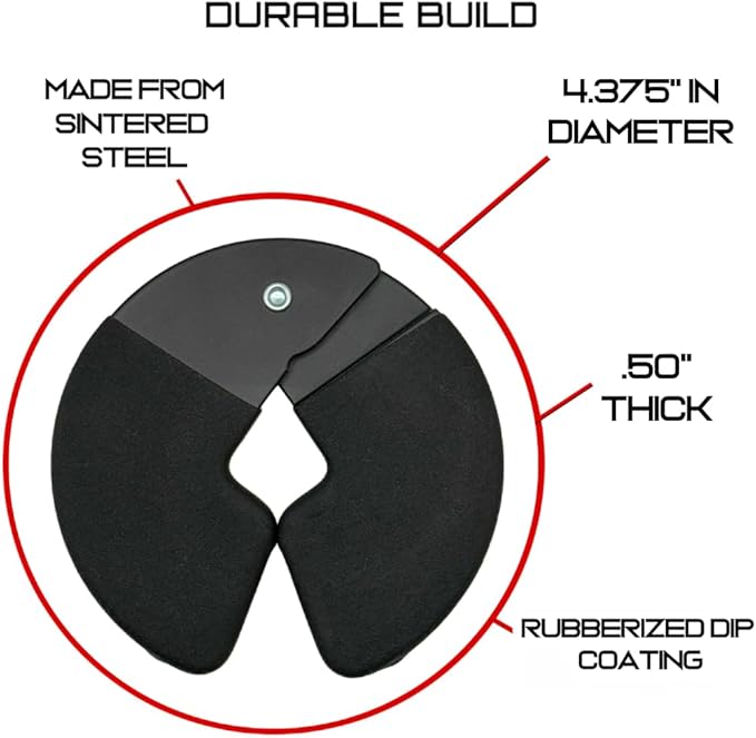Micro Gainz Dumbbell Fractional 1.25lb Weight Plate, Ideal for Micro Loading, (Choose Color) 4 Piece Fractional Weight Plates, Designed for Dumbbell Training, Made In USA