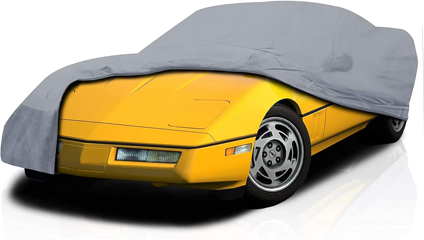 Supreme Full Car Cover – for Pontiac Fiero 1985-1988 Coupe 2-Door Semi Custom Fit Waterproof Full Coverage All Weather Windproof Dust Proof Indoor Outdoor Automobile