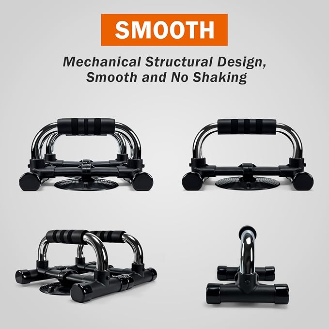 Push-Up Bar, Anti Slip Push Up Stand, Metal Push-Up Handles, Sponge Material Handle Cover, Cushioned Foam Grips, Family exercise