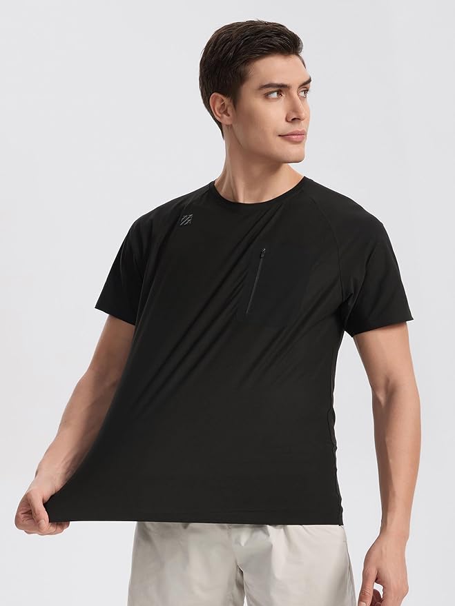 Moisture Wicking Quick Dry Soft Pickleball Workout Hiking Camping Running Shirts for Men Outdoor Sports