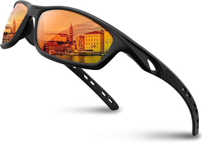 RIVBOS Sunglasses for Men Women Polarized UV Protection Sports Fishing Driving Shades Cycling RB833
