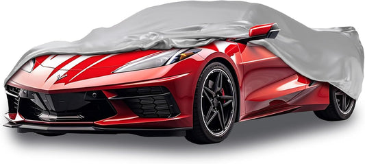 Car Covers Weatherproof Max Car Cover & Warranty Compatible with Chevrolet 2014-2019 Corvette Stingray- Outdoor Cover Theft Cable Lock Car Accessories Better Than Waterproof
