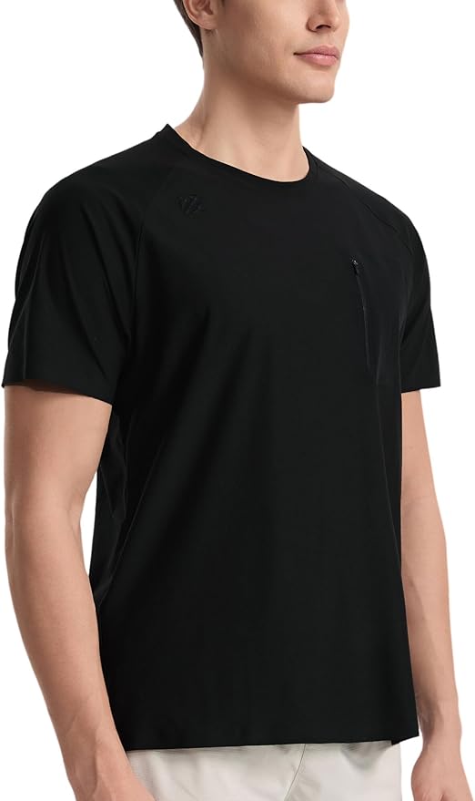 Moisture Wicking Quick Dry Soft Pickleball Workout Hiking Camping Running Shirts for Men Outdoor Sports