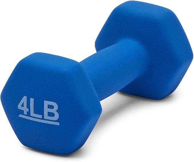 Amazon Basics Neoprene Dumbbell Hand Weights for Exercise and Muscle Toning
