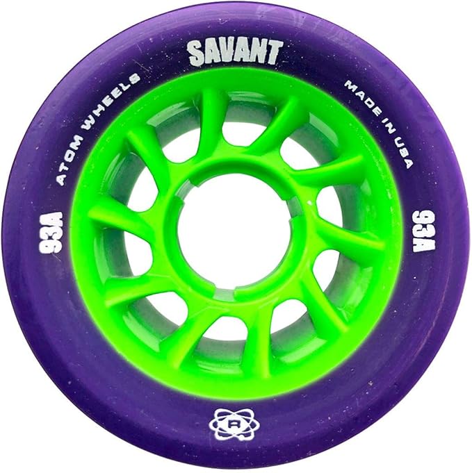 Atom Quad Wheels - Savant (62mmx40mm, Orange (97A), 8pk)