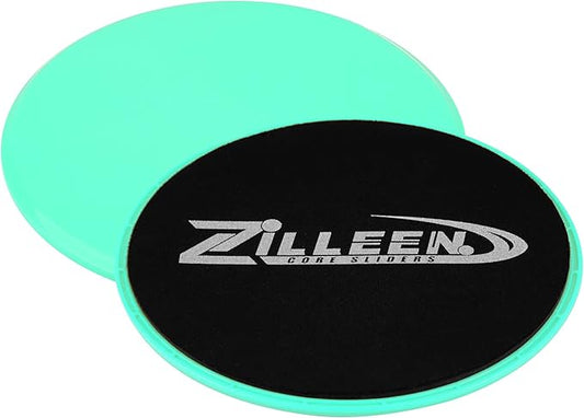 ZILLEEN Exercise Sliders for Working Out Fitness Discs for Pilates Women Men, 2 Pack