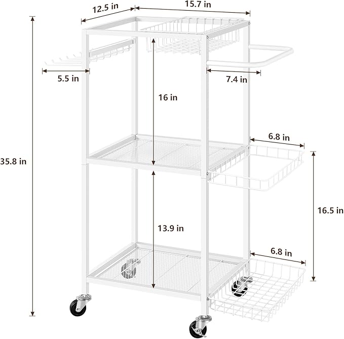 Weight Rack Stand Small Gym Rack Yoga Rack Workout Equipment Storage Cart for Weights, Dumbbells, Yoga Mats, Kettlebells, Foam Rollers, and Resistance Bands