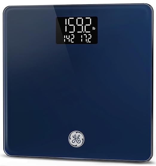 GE Weight Scale Digital for Body, Multifunctional Bathroom BMI Weighing Accurate Smart Scales Electric for Baby Pet Luggage Women with Smartphone APP Bluetooth 4" Large Display, 400lbs