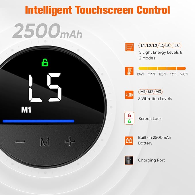 Upgraded Red Light Therapy Knee Brace - FSA HSA Eligible Knee Massager with 4 Vibration Areas, 660nm&850nm, Near Infrared Red Light Therapy Heated Device for Knee Elbow Shoulder Pain