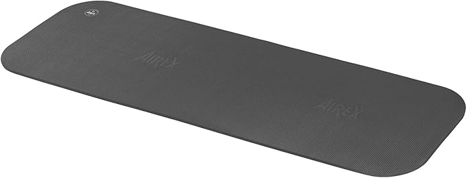 AIREX Official Coronella Exercise Mat - Home Workout Mat for Rehabilitation, Strength Training, Aerobics, Water Fitness, Exercise, Home Workouts, Floor Exercises with Premium Foam 78" x 23", Charcoal