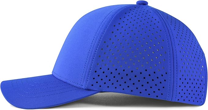 VOBOOM Men Quick Dry Baseball Cap Laser Cut Mesh Ball Curved Brim Snapback Hat