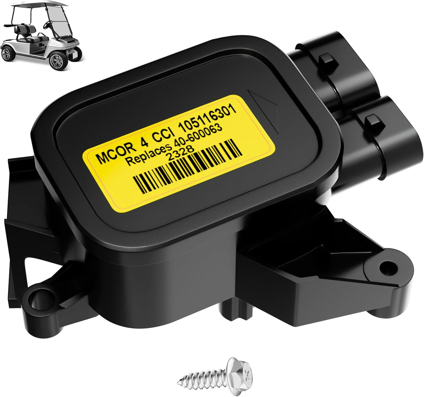 Drive-up Club Car MCOR 4, Golf Cart MCOR 4 Conversion Throttle Potentiometer Fits for Club Car Precedent, DS, Carryall, Tempo Golf Carts, OEM# AM293101, 105116301
