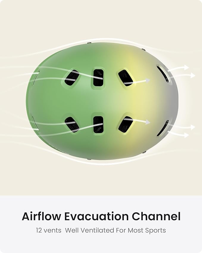 OutdoorMaster Skateboard Cycling Helmet - Two Removable Liners Ventilation Multi-Sport Scooter Roller Skate Inline Skating Rollerblading for Kids, Youth & Adults