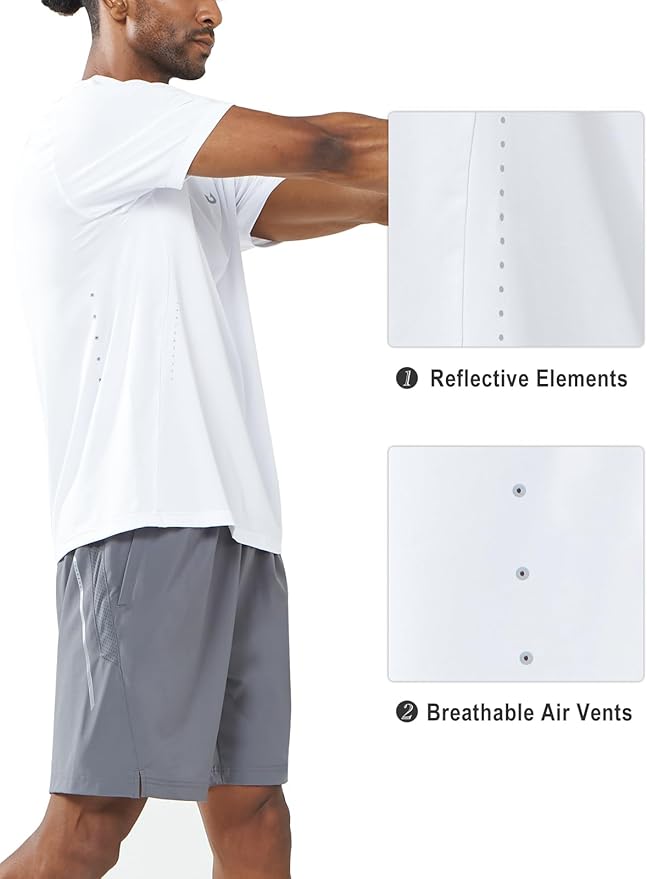 NORTHYARD Mens Athletic Shirts Short Sleeve Gym Workout Running Training Sports Performance T Shirt Basic Tee for Men