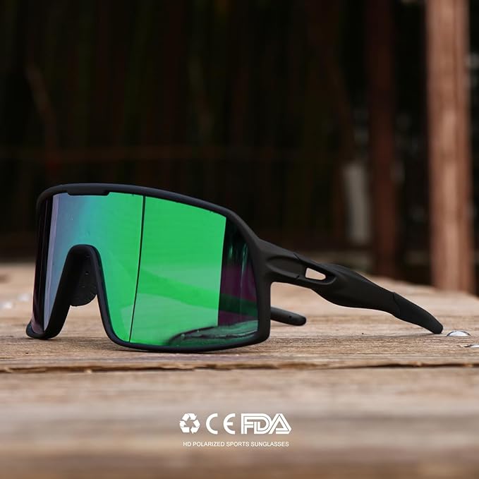 Polarized Sports Sunglasses for Men and Women Cycling Glasses UV Protection Goggles for Mountain Bike Running Fishing